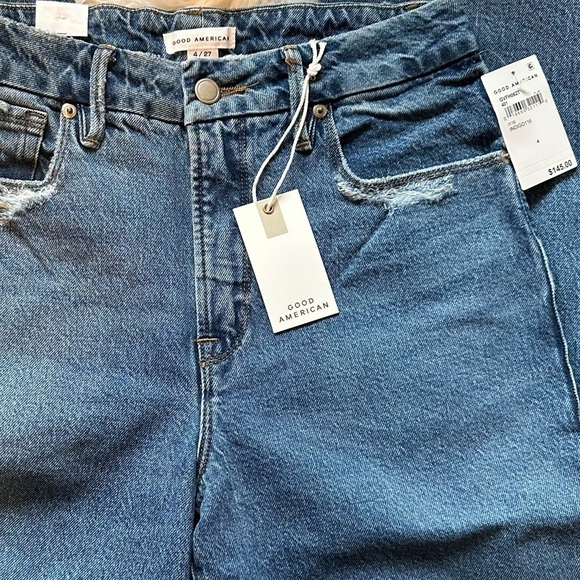 Good American Good Vintage With Frayed Hem Indigo Size 4 - Picture 9 of 14